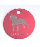 STAFFORDSHIRE BULL TERRIER STAFFIE ID TAG IN 3 SIZES AND 9 COLOURS ENGRA... - $374.40 MXN