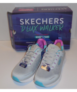 Skechers Womens 6 D&#39;Lux Walker Infinite Motion Gray Walking Shoes Sneake... - $54.44