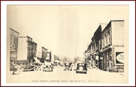 Postcard Palmerston Ontario Main Street Looking East - £12.58 GBP