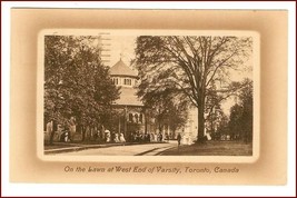 On the Lawn at West End of Varsity, Toronto Ontario Postcard - £11.20 GBP