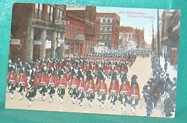 48th Highlanders Parade Toronto Ontario Canada  Postcard - £10.91 GBP