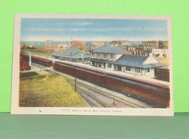 C.P.R. Station North Bay   Ontario  Canada  Postcard - £9.23 GBP