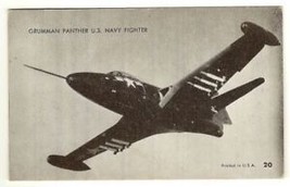 Airplane  Grumman Panther U.S. Navy Fighter Arcade or Exhibit Card - $7.48