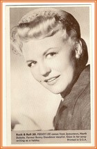 Peggy Lee  Number 30 Collectible Rock and Roll  Arcade or Exhibit Card - $10.35