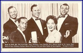 The Platters  Number 54  Collectible Rock and Roll  Arcade or Exhibit Card - $9.40