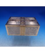 MH Russian .875 Silver Cigar Box Trompe L&#39;Oeil Wood Panels w/Gilt c.1886... - €8.207,03 EUR