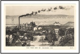 Photo Postcard  View From Grey Street, Dalhousie New Brunswick Canada - $17.06