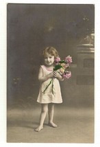 Collectible Color  Postcard Printed in Germany Showing Beautiful Little Girl - £7.03 GBP
