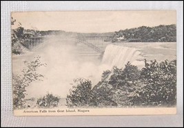 Postcard American Falls from Goat Island Niagara - £2.28 GBP