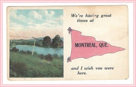 Postcard Pennant Card Montreal Quebec  Canada - £7.96 GBP