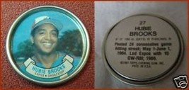 Topps Metal Baseball Coin Hubie Brooks # 27 - $3.17