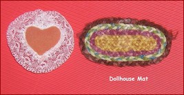 Colorful Rug or Mat and Cushion    Dollhouse Accessories - £4.86 GBP