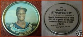 Topps Metal Baseball Coin Darryl Strawberry #46 - £2.53 GBP