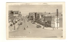 An item in the Collectibles category: Photo Postcard Main Street  Moose Jaw, Saskatchewan