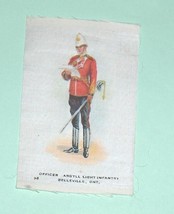 Officer Argyll Light Infantry Belleville Military Cigarette Silk Number  38 - £12.78 GBP