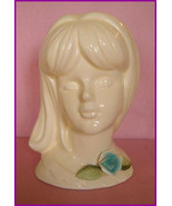 Young Girl  Headvase  Head Vase Flower Holder - $39.80