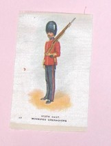100th Regt. Winnipeg Grenadiers Vintage  Military Cigarette Silk Number 17 - £9.83 GBP