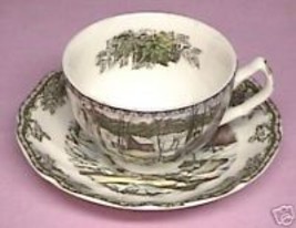 Friendly Village Cup and Saucer Johnson Bros. - £12.98 GBP