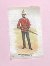 53rd   Sherbrooke Regt. Sherbrooke Quebec  Military  Cigarette Silk Numb... - $12.50