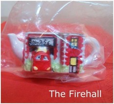 Mini-Teapot Firehall  Original Packaging  Red Rose Tea  from Roseville Series - $9.38