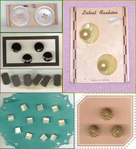 Mixed Lot of  Vintage Buttons Mother of Pearl Glass Vintage Plastic - £15.55 GBP