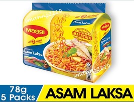 Maggi 2 minutes Asam Laksa Instant Noodles 5 pack x78g - £8.21 GBP