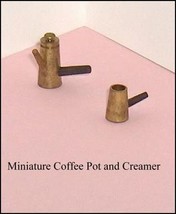 Petite Princess Dollhouse Accessories  Metal Coffee Pot and Matching Creamer - £8.70 GBP