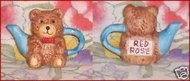 Red RoseTea Mini-Teapot Teddy Bear---Toy Chest Series - $7.27