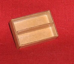 Miniature Wooden Divided Tray   Vintage  Dollhouse Furniture - £6.68 GBP