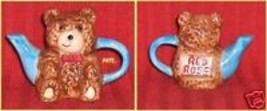 Canadian  Red Rose  Tea Mini-Teapot Teddy Bear from the Toy Chest Series - £7.82 GBP