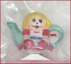 Canadian Red Rose  Tea Mini-Teapot Rag Doll in Package - $9.26
