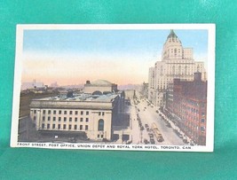 Front Street  Post Office  Union Depot  Royal York Hotel  Toronto    Postcard - £10.12 GBP