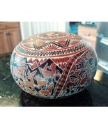 Peruvian Chilean Hand-Carved Gourd Folk Art Amazing Detail Peru Chile 1 - $69.93