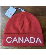 LULULEMON TEAM CANADA WOOL-BLEND REVERSIBLE BEANIE HAT~RED~S/M L/XL~NWT - £34.56 GBP