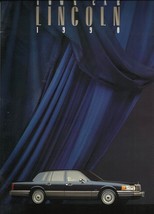 1990 Lincoln TOWN CAR brochure catalog 2nd Edition US 90 Signature Cartier - £7.84 GBP