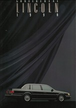 1990 Lincoln CONTINENTAL sales brochure catalog US 90 Signature - £6.32 GBP