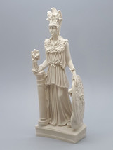 Athena Minerva Greek Roman Goddess Cast Marble Statue Sculpture 10 inches - £34.50 GBP