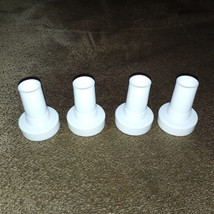 4 Rubbermaid Configuration Clothes Rod End Caps Only White Fasttrack Closet - £7.02 GBP