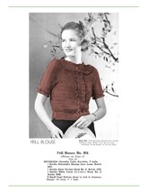 1930s Frill Blouse Hairpin Lace Creations - 1 Hairpin Lace pattern (PDF 8954) - £2.99 GBP