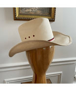 Genuine Shantung Straw Cowboy Cowgirl Hat 21” Small - $669.60 MXN