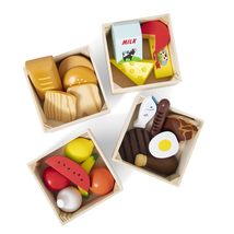 Melissa &amp; Doug Food Groups - 21 Wooden Pieces and 4 Crates, Multi - Play... - $19.47
