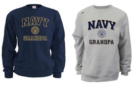 Soffe Adult Graphic Crew Neck US NAVY GRANDPA Sweatshirt (Choose Color/S... - $19.00