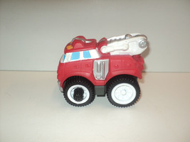 Firetruck Tonka Hasbro Red Chuck &amp; Friends Rolling Wheels Toy 2009 4.5&quot; ... - £7.59 GBP