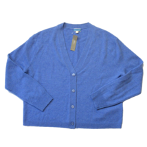 NWT J.Crew Relaxed-fit Cashmere Cardigan Sweater in Heather Blue Oversized S - $108.90