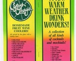 Cyrus O&#39;Leary&#39;s Cool &amp; Warm Weather Drink Wonders Menu Spokane Washington  - £14.24 GBP