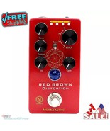 Mosky Audio Red Brown Distortion Guitar Pedal New &quot;M&quot; series Fast U.S. Ship - $646.80 MXN
