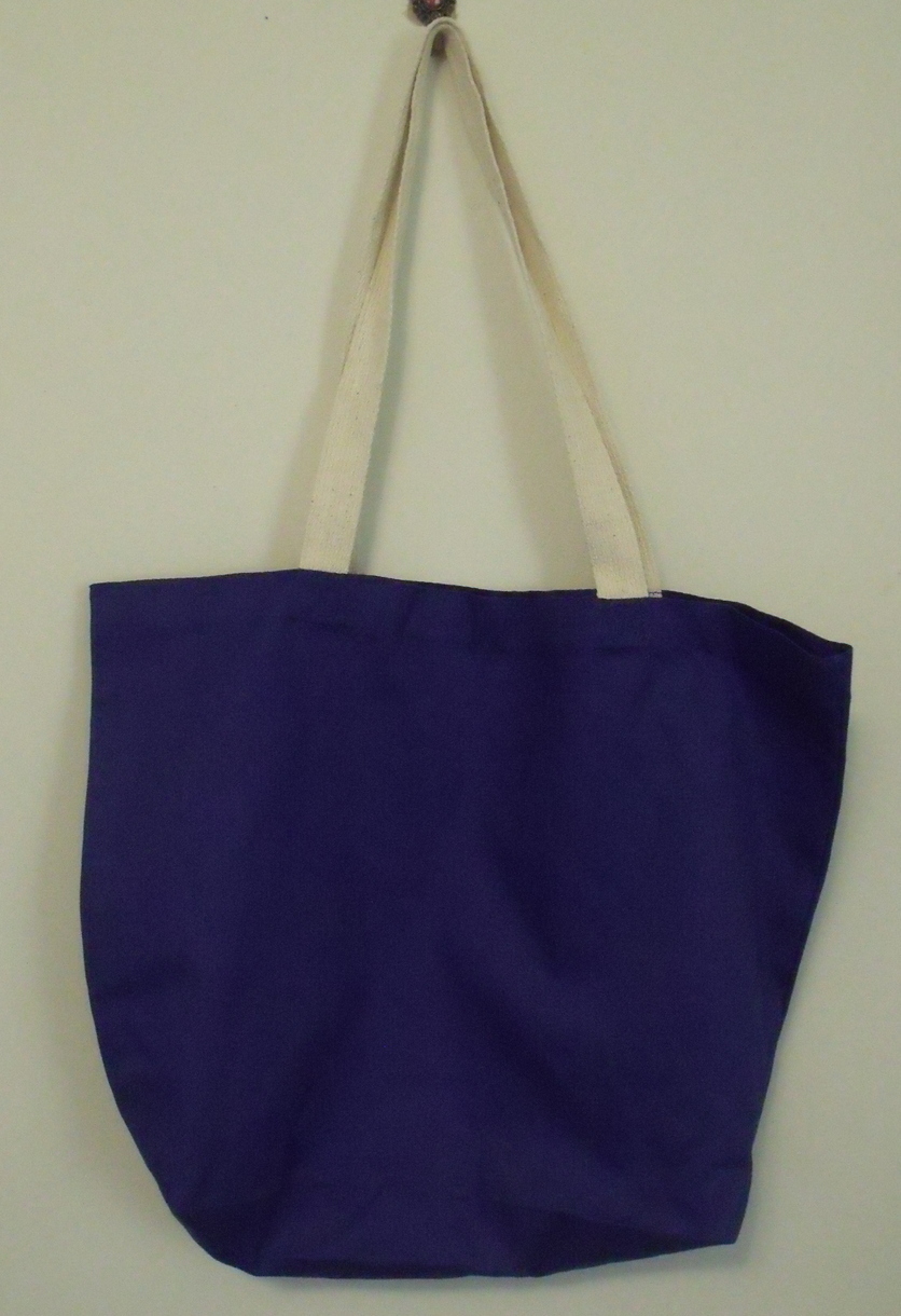 Primary image for Augusta Sportswear NWOT Bright Blue Cotton Canvas Tote Bag 13 X 18 X 5 inches