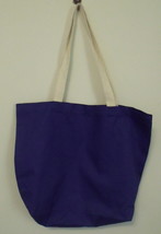 Augusta Sportswear NWOT Bright Blue Cotton Canvas Tote Bag 13 X 18 X 5 inches - £4.71 GBP
