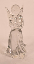 Lefton Clear Lead Crystal Angel Figurine Praying Vintage 5 1/2&quot; Tall - £31.29 GBP