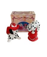 Young's Inc Vintage Hand Painted Dalmatian Dog Salt &amp; Pepper Shakers Fir... - $16.20